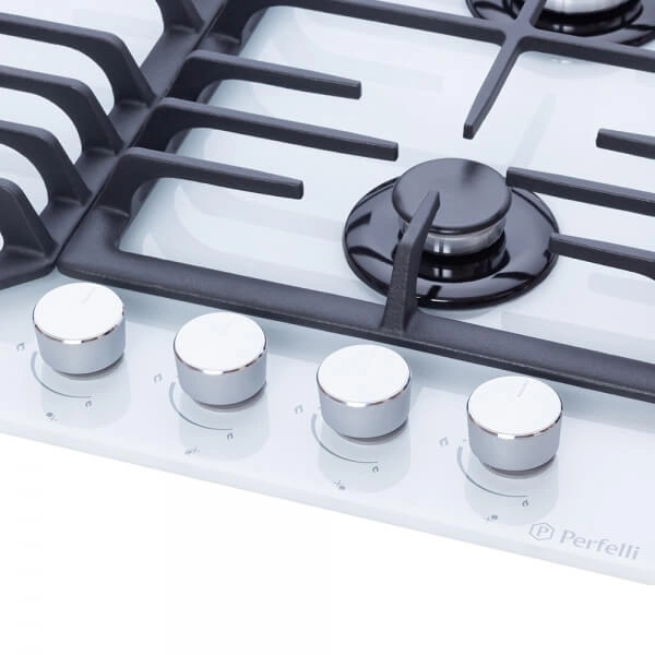 Поверхность газовая на стекле Perfelli HGG 61494 WH original3 Поверхность газовая на стекле Perfelli HGG 61494 WH original3