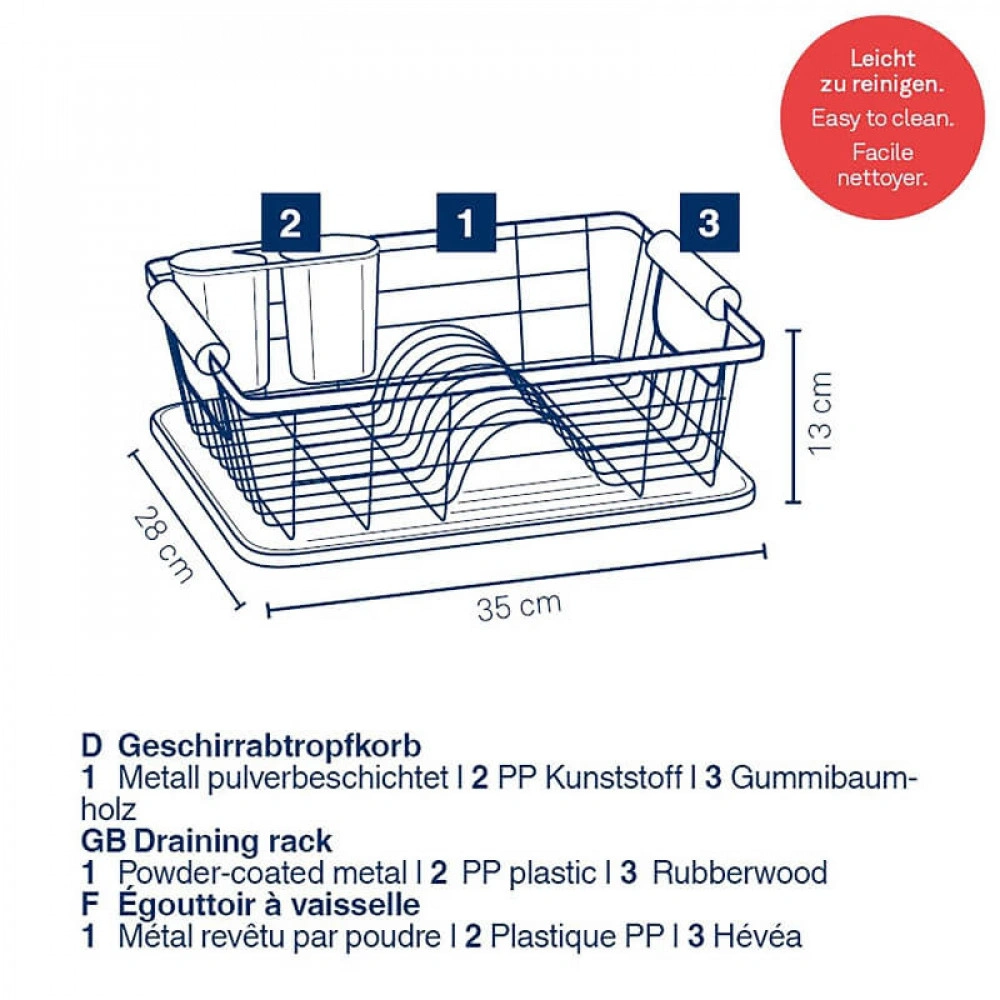 Сушилка для посуды KELA Підставка для сушки посуду Rica 35х28 см (11713) original6 Сушилка для посуды KELA Підставка для сушки посуду Rica 35х28 см (11713) original6