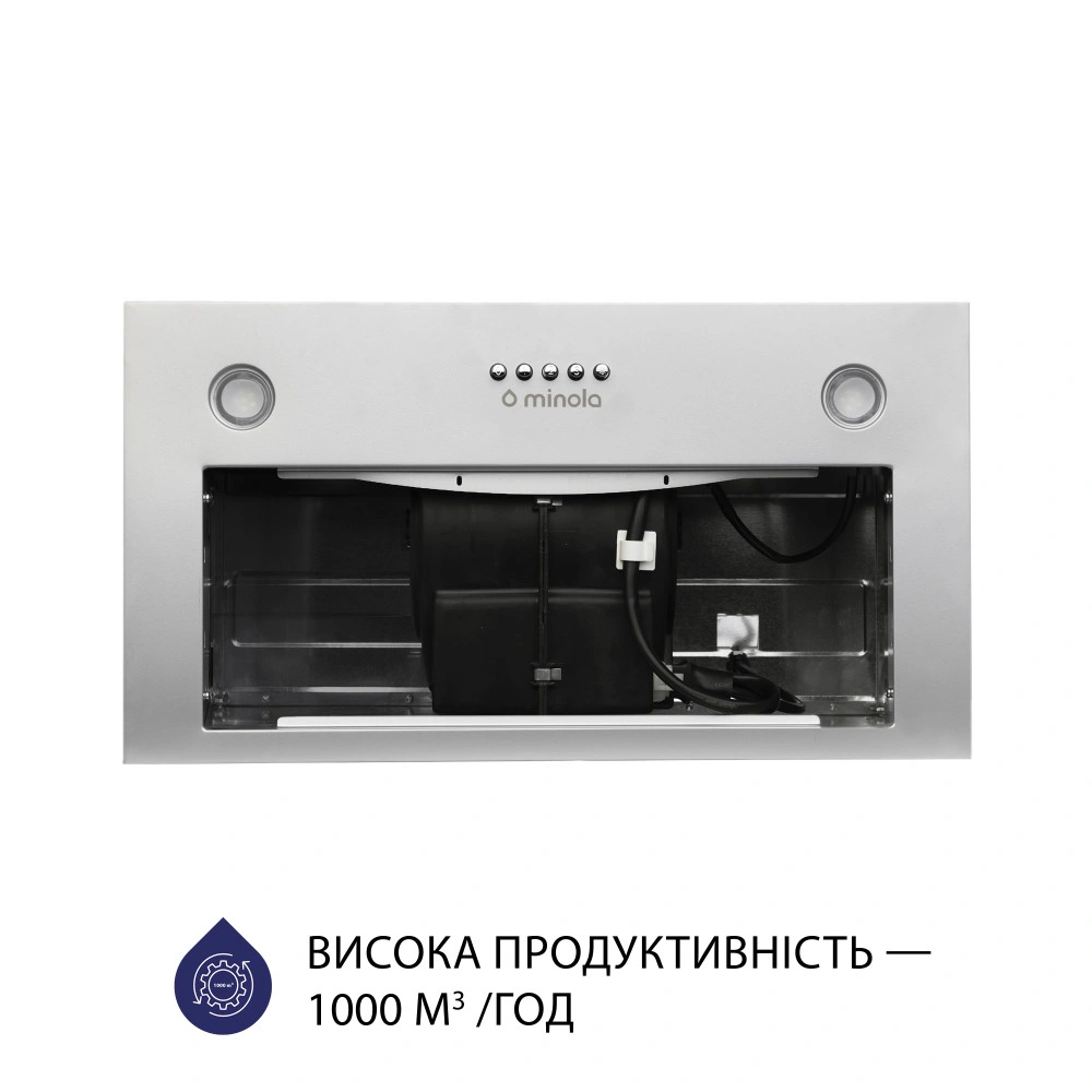 Вытяжка полновстраиваемая Minola HBI 5627 GR 1000 LED original2 Вытяжка полновстраиваемая Minola HBI 5627 GR 1000 LED original2