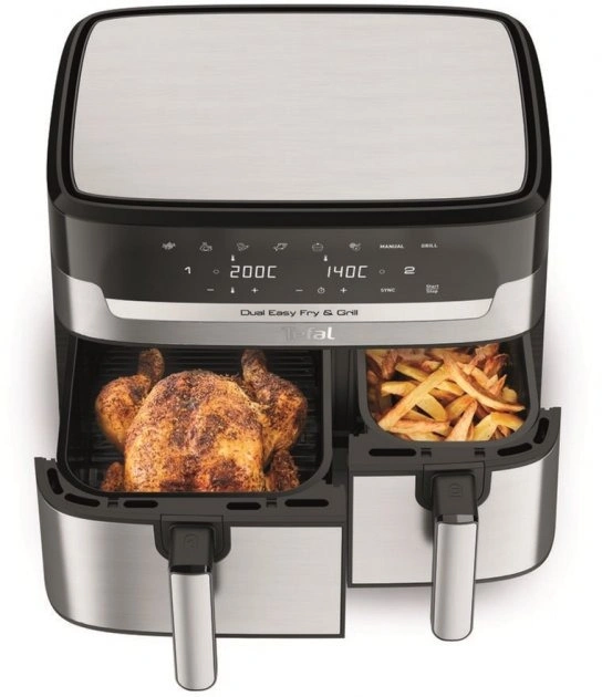 Мультипечь (аэрофритюрница) Tefal Dual Easy Fry & Grill Air Fryer EY905D10 original3 Мультипечь (аэрофритюрница) Tefal Dual Easy Fry & Grill Air Fryer EY905D10 original3