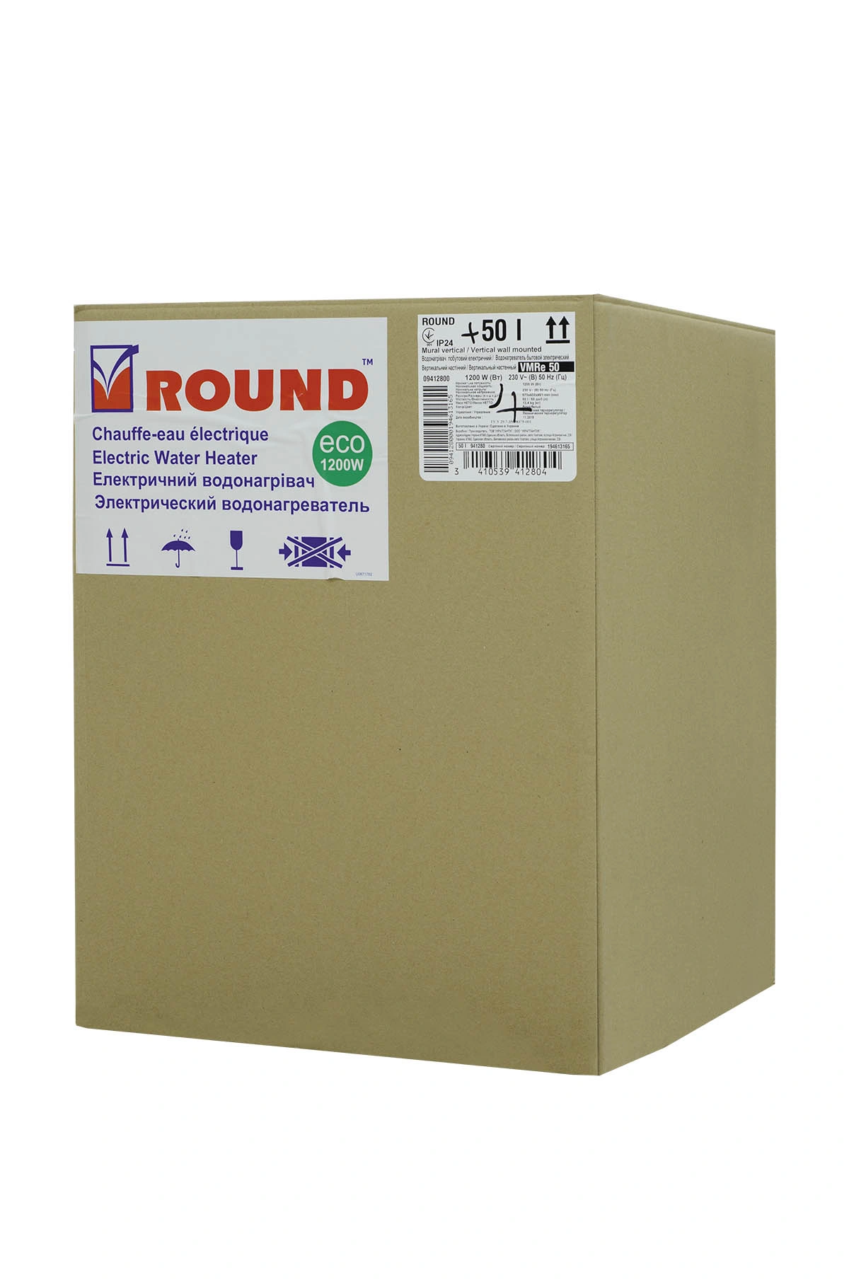 Водонагреватель  бытовой электрический Atlantic Round Eco VMR 80 (1200W) (951276) original8 Водонагреватель  бытовой электрический Atlantic Round Eco VMR 80 (1200W) (951276) original8