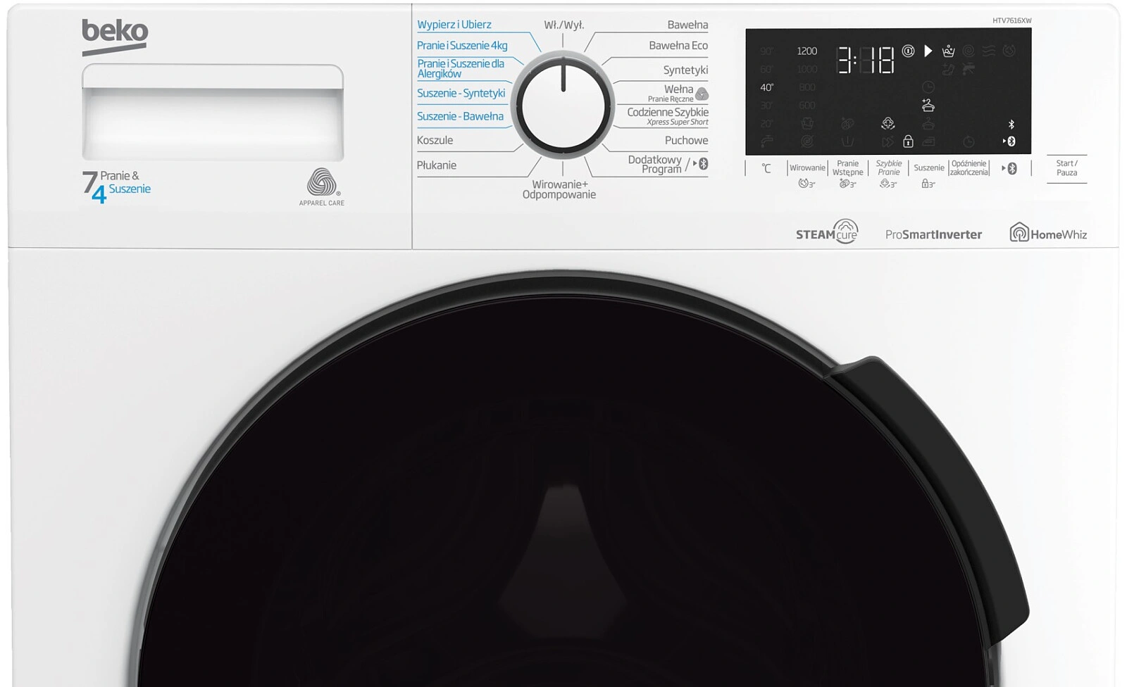 Стирально-сушильная машина Beko HTV7616XW original4 Стирально-сушильная машина Beko HTV7616XW original4