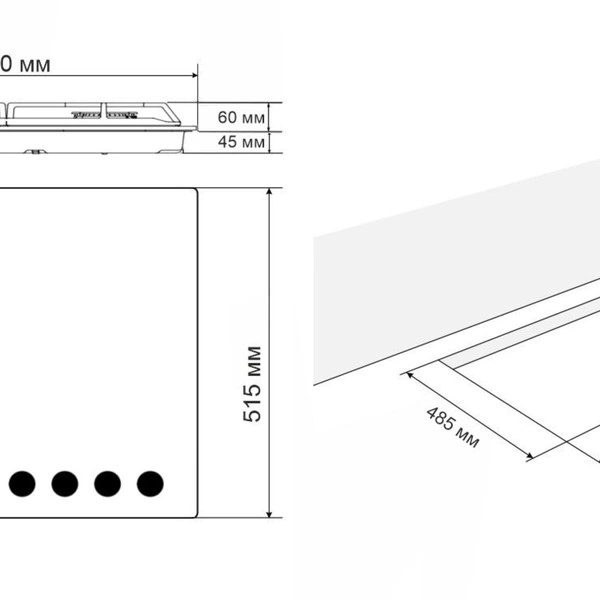 Газовая варочная поверхность ELEYUS IMPREZA 60 BG CF original15 Газовая варочная поверхность ELEYUS IMPREZA 60 BG CF original15