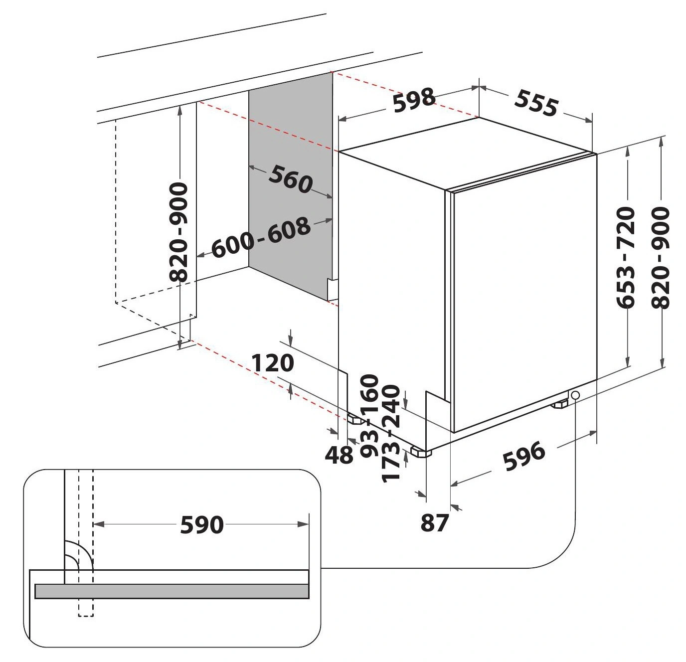 Встраиваемая посудомоечная машина Indesit D2IHL326 original2 Встраиваемая посудомоечная машина Indesit D2IHL326 original2