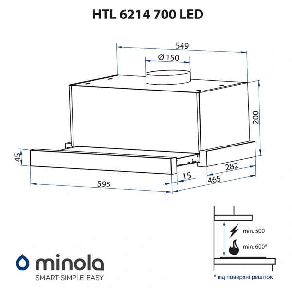 Вытяжка MINOLA HTL 6214 BL 700 LED original6 Вытяжка MINOLA HTL 6214 BL 700 LED original6
