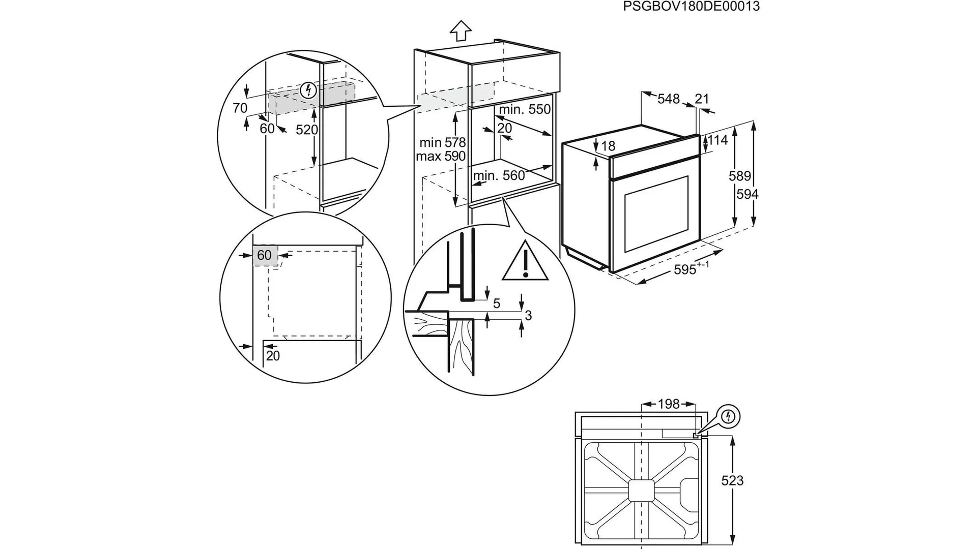 Встраиваемая духовка ELECTROLUX EOF3H40X SurroundCook original11 Встраиваемая духовка ELECTROLUX EOF3H40X SurroundCook original11