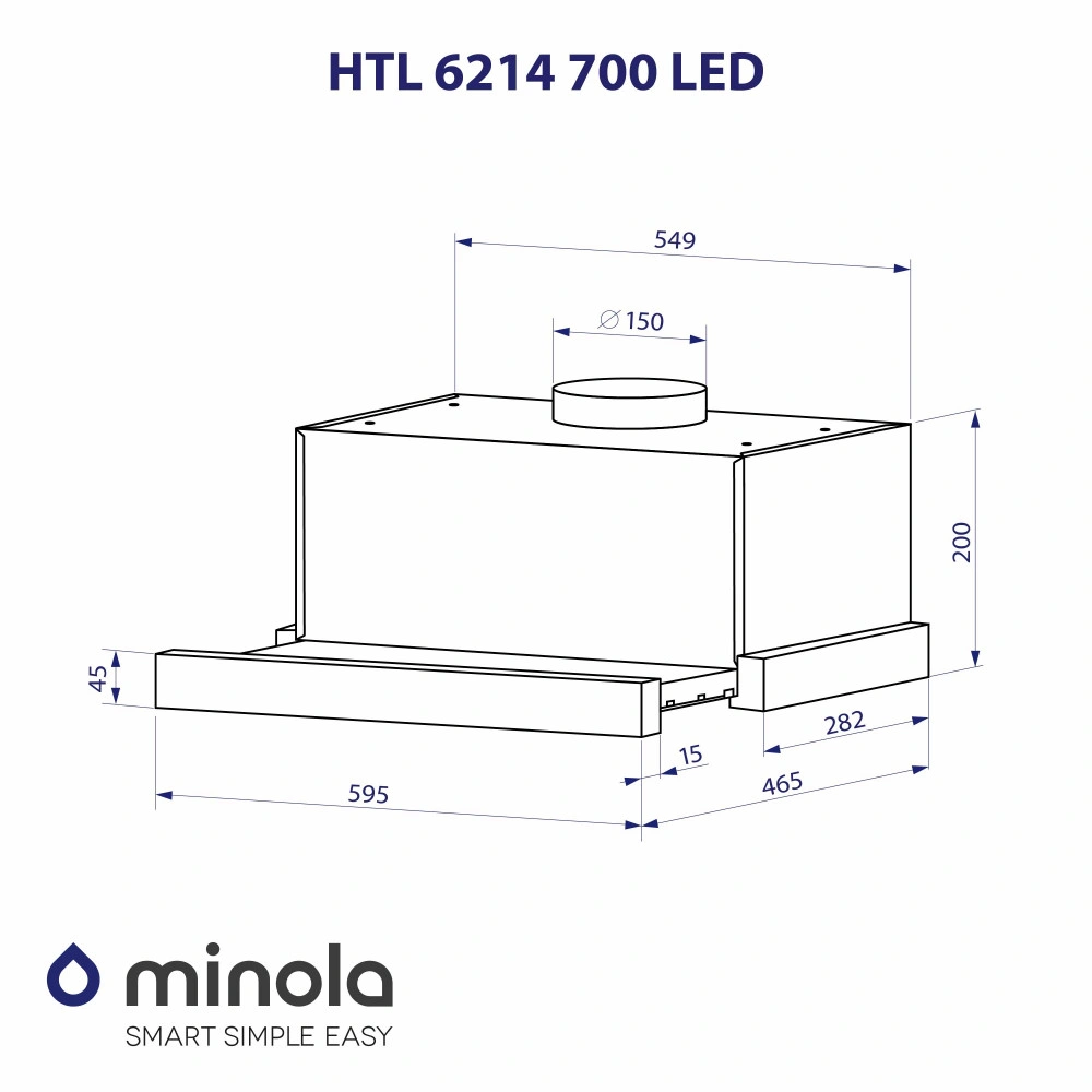 Вытяжка телескопическая Minola HTL 6214 BLF 700 LED original10 Вытяжка телескопическая Minola HTL 6214 BLF 700 LED original10
