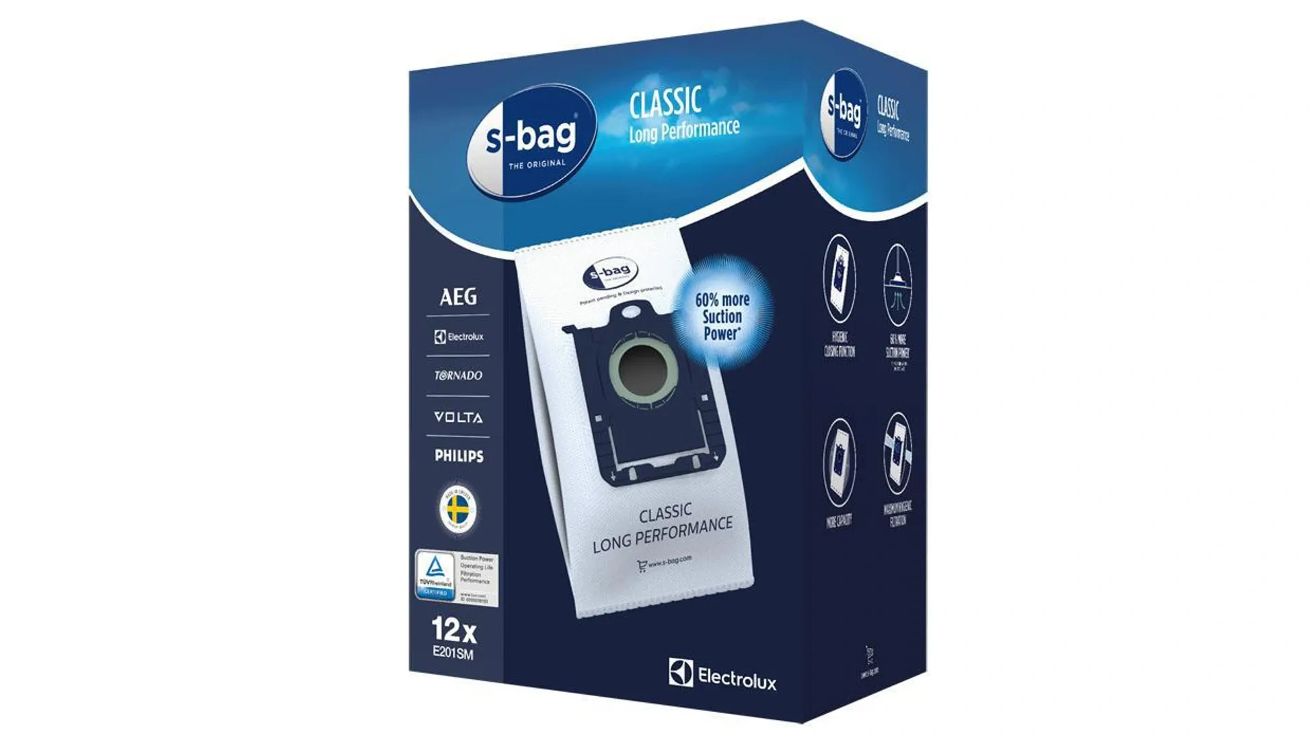 Мешки для пылесоса ELECTROLUX E201SM 12 шт. original1 Мешки для пылесоса ELECTROLUX E201SM 12 шт. original1