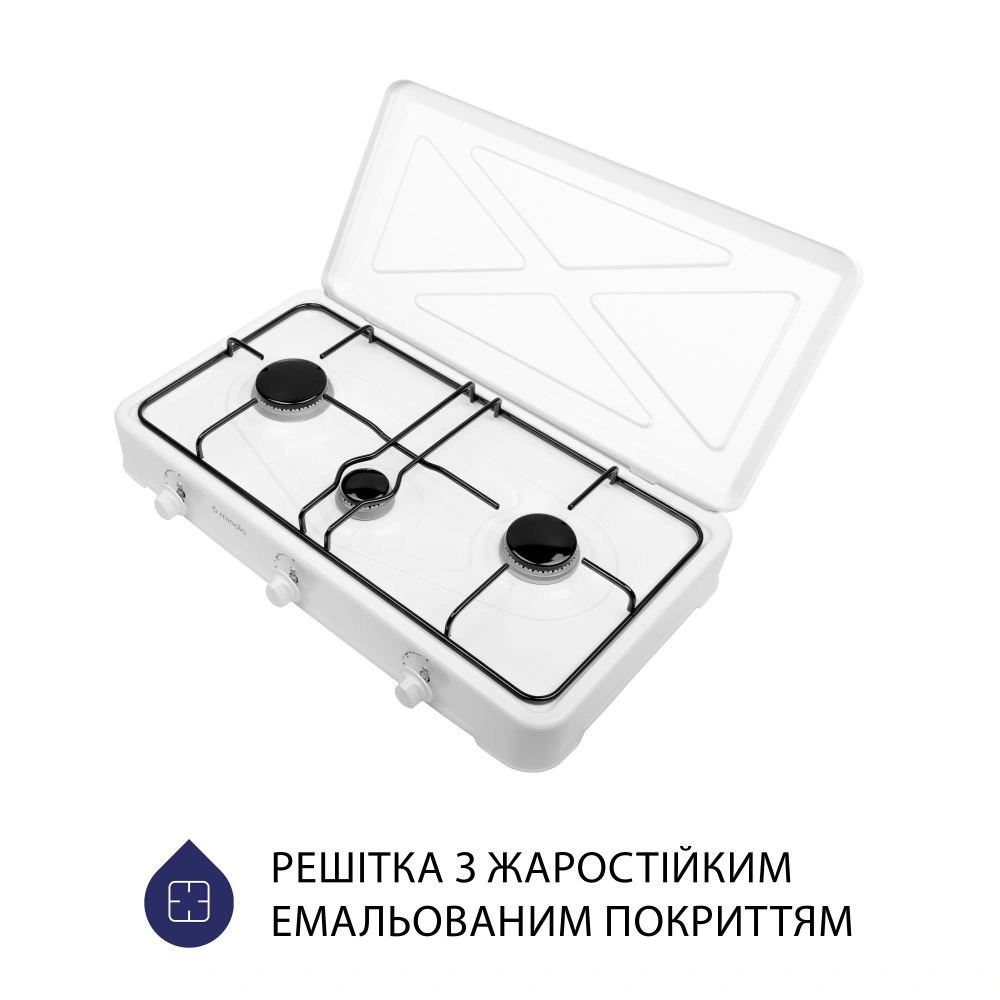 Настольная плита Minola TGH 300 WH original1 Настольная плита Minola TGH 300 WH original1