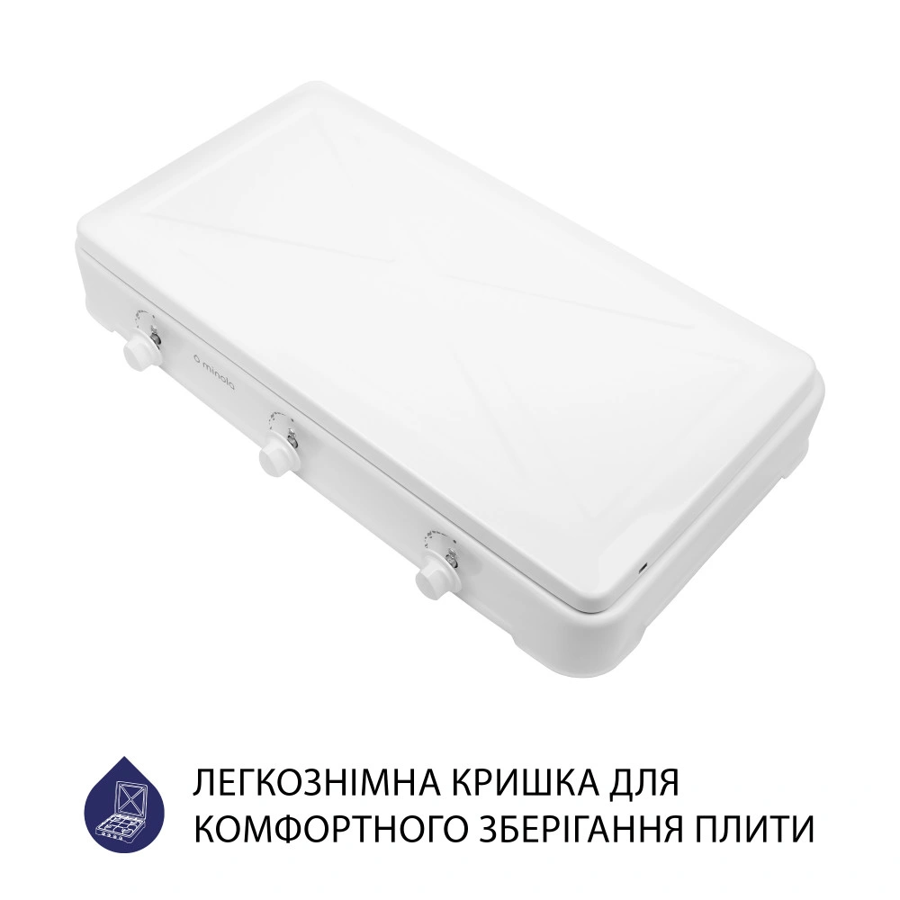 Настольная плита Minola TGH 300 WH original2 Настольная плита Minola TGH 300 WH original2