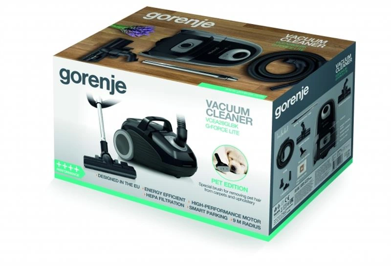 Пылесос с мешком Gorenje VCEA28GLBK original5 Пылесос с мешком Gorenje VCEA28GLBK original5