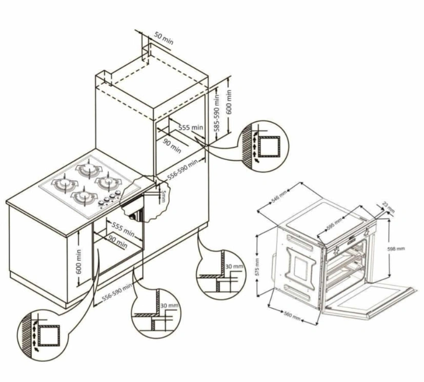 Электрический духовой шкаф GRANADO GEO 62-0200 Black glass original9 Электрический духовой шкаф GRANADO GEO 62-0200 Black glass original9