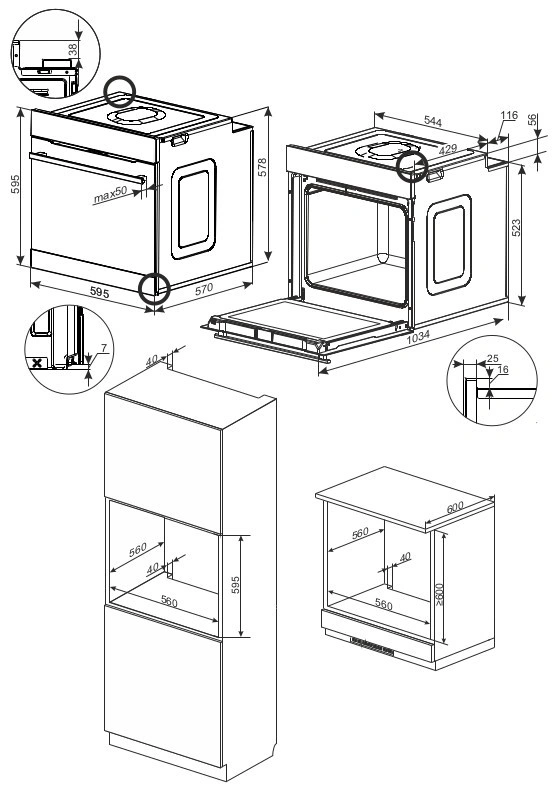 Духовой шкаф электрический Kernau KBO 1076 P S PT B original5 Духовой шкаф электрический Kernau KBO 1076 P S PT B original5