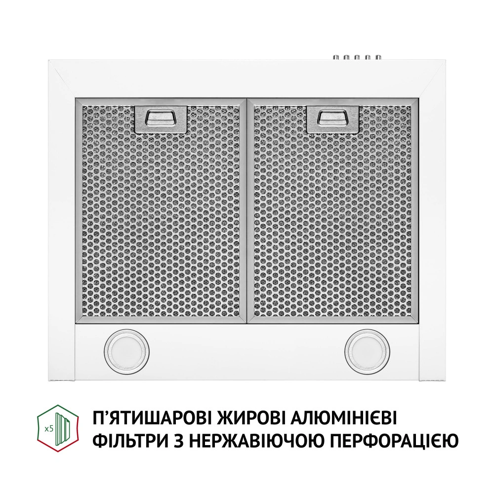 Вытяжка купольная Perfelli K 6610 WH 1000 LED original4 Вытяжка купольная Perfelli K 6610 WH 1000 LED original4