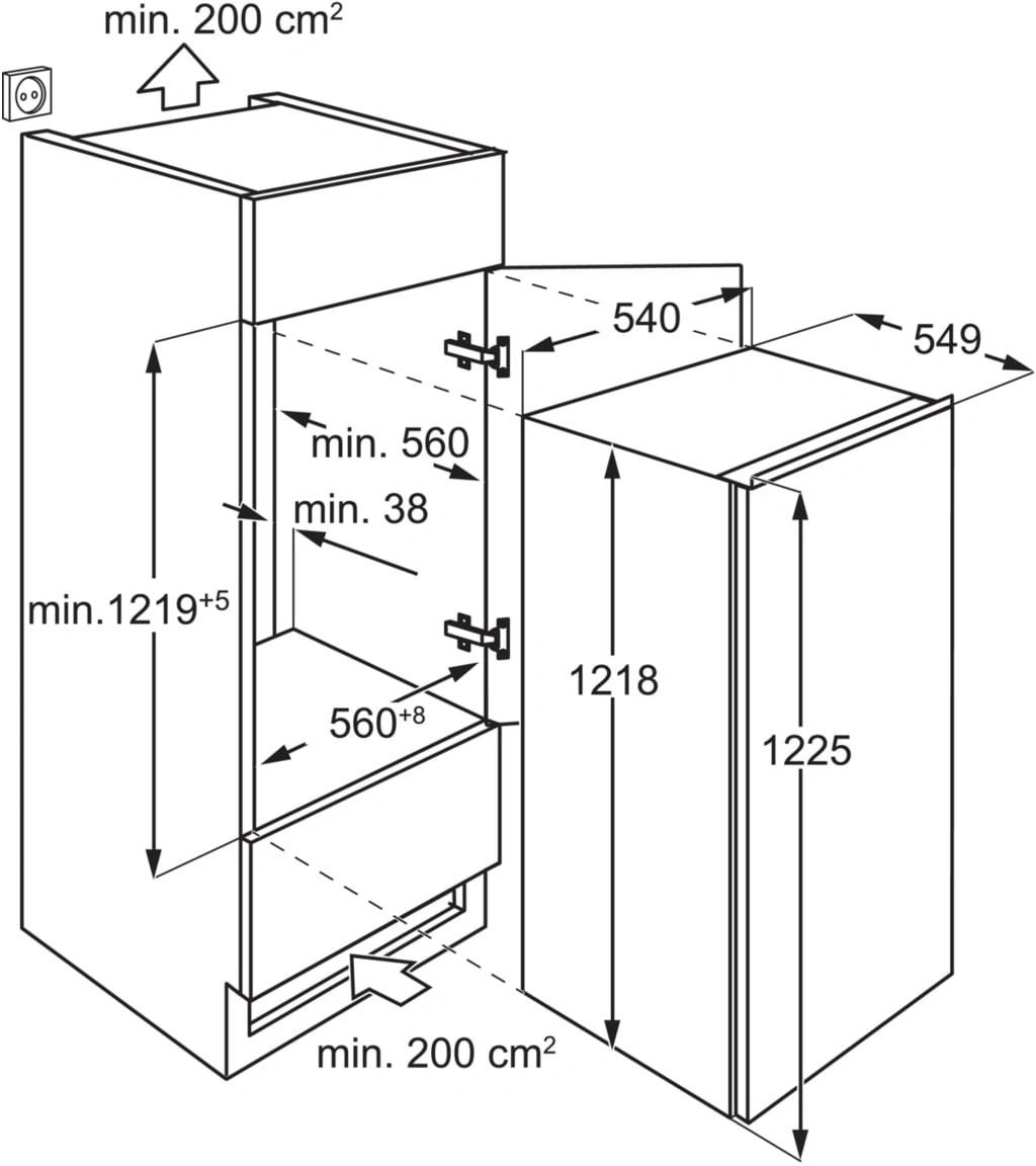 Встраиваемый холодильник Electrolux LFB3AE12S1 original4 Встраиваемый холодильник Electrolux LFB3AE12S1 original4