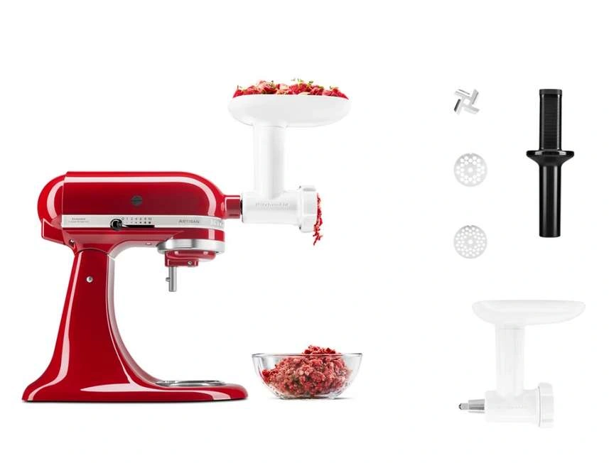 Набор из 2 насадок KitchenAid 5KSMFVSFGA (перетирание овощей и фруктов + мясорубка) original4 Набор из 2 насадок KitchenAid 5KSMFVSFGA (перетирание овощей и фруктов + мясорубка) original4