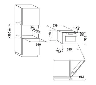 Встраиваемая микроволновая печь Whirlpool W6 MD440 original10 Встраиваемая микроволновая печь Whirlpool W6 MD440 original10