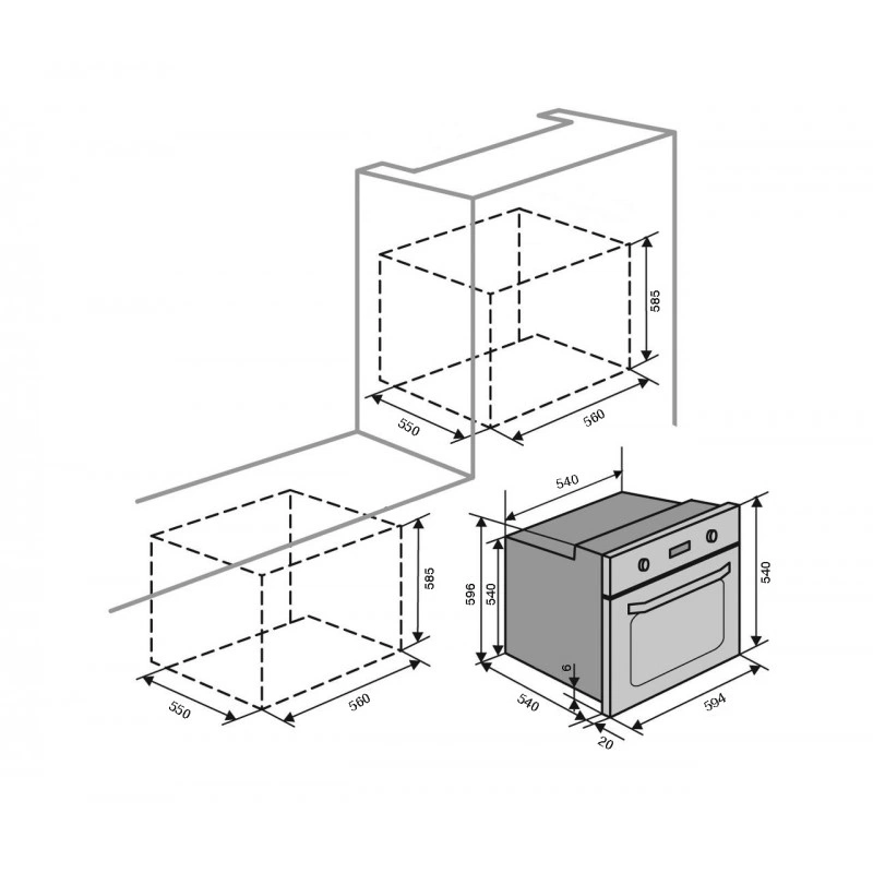 Электрический духовой шкаф Ventolux Blanco original3 Электрический духовой шкаф Ventolux Blanco original3