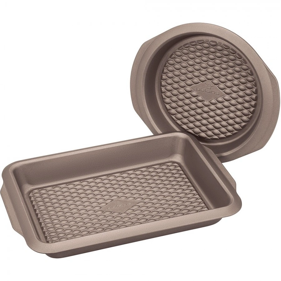 Набор форм для выпечки POLARIS Harmony-3222SET прям. 32x22 см/кругл. 22 см из углерод.стали (015438) Набор форм для выпечки POLARIS Harmony-3222SET прям. 32x22 см/кругл. 22 см из углерод.стали (015438)