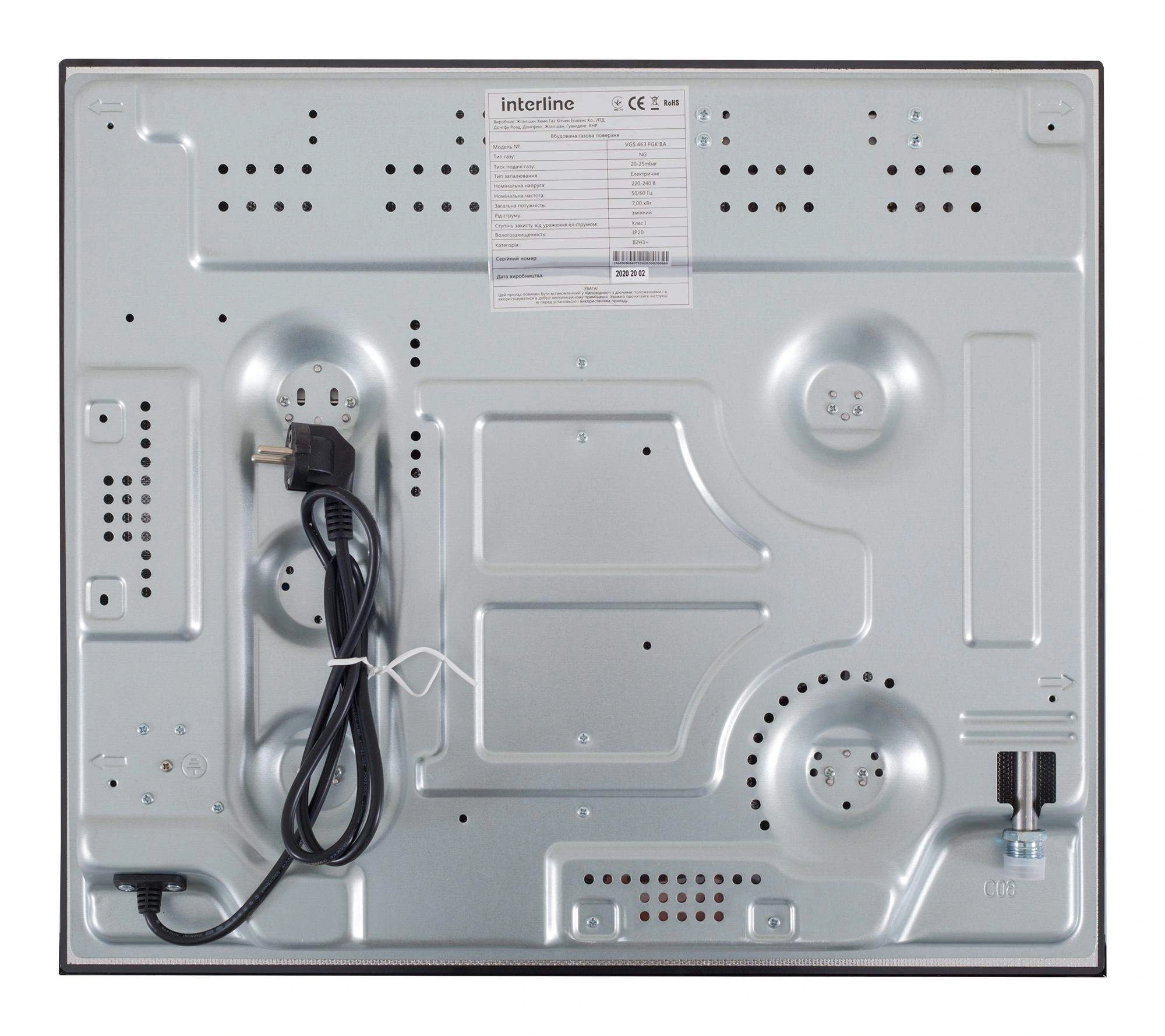 Варочная поверхность газовая Interline VGS 463 FGK BA original9 Варочная поверхность газовая Interline VGS 463 FGK BA original9