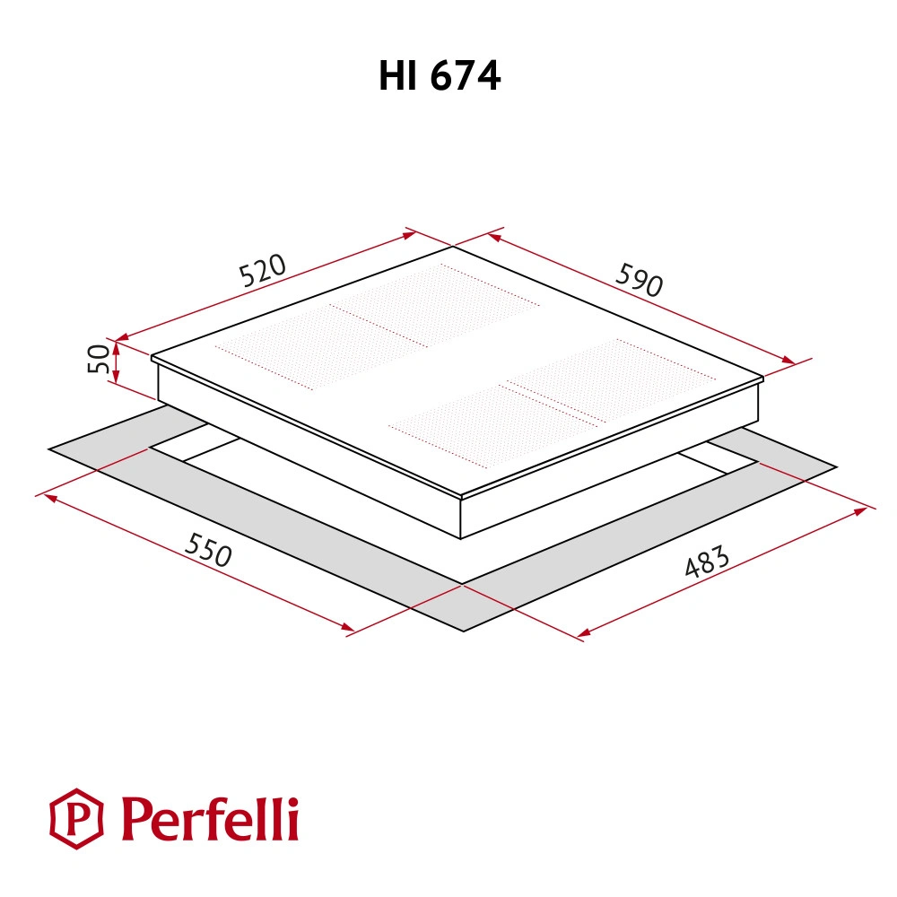 Варочная поверхность Perfelli HI 674 GR original13 Варочная поверхность Perfelli HI 674 GR original13
