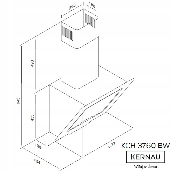 Вытяжка Kernau KCH 3760 Bw original2 Вытяжка Kernau KCH 3760 Bw original2