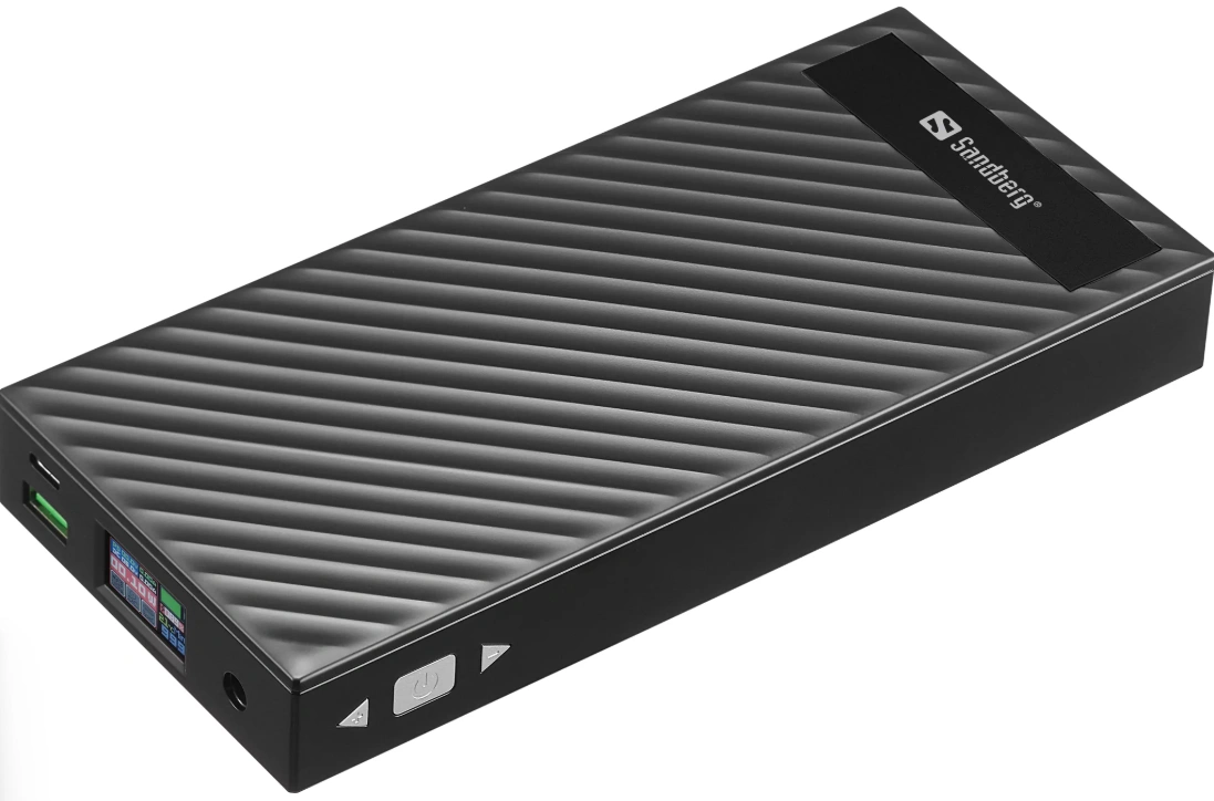 Универсальная мобильная батарея Sandberg AlwaysOn Powerbank 30000mAh DC+PD 120W Black (420-88) original2 Универсальная мобильная батарея Sandberg AlwaysOn Powerbank 30000mAh DC+PD 120W Black (420-88) original2