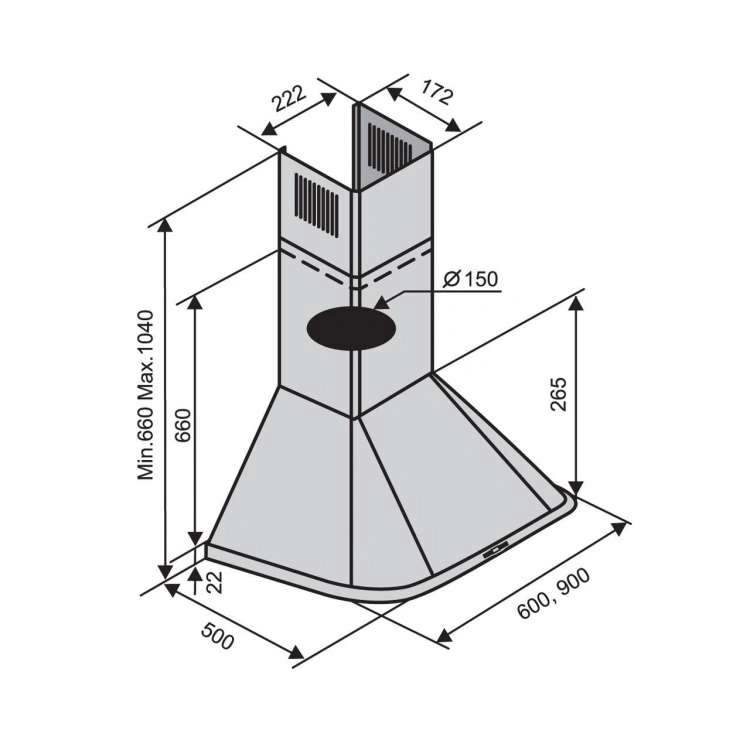 Вытяжка VENTOLUX MONACO 60 AN (800) original6 Вытяжка VENTOLUX MONACO 60 AN (800) original6