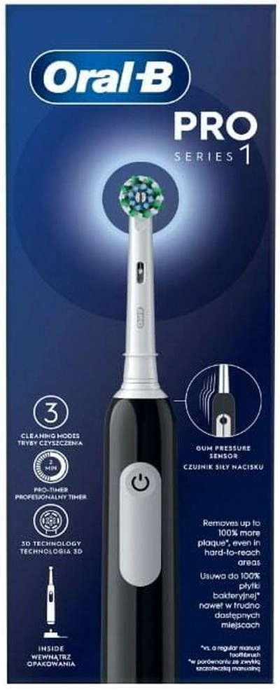 Электрическая зубная щетка Oral-B PRO1 D305.513.3X Black original3 Электрическая зубная щетка Oral-B PRO1 D305.513.3X Black original3