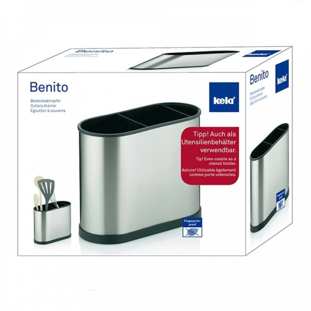 Органайзер для кухонных принадлежностей Kela Benito металик (11668) original3 Органайзер для кухонных принадлежностей Kela Benito металик (11668) original3