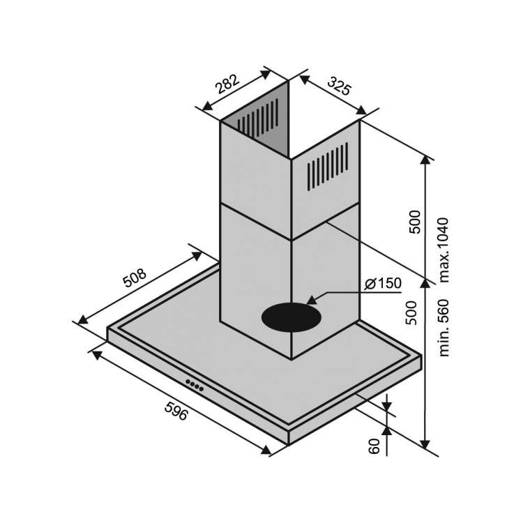 Вытяжка VENTOLUX ITALIA 60 BG (1000) TC MM original6 Вытяжка VENTOLUX ITALIA 60 BG (1000) TC MM original6