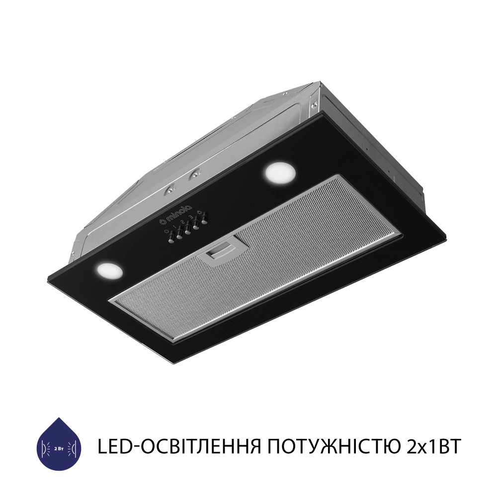 Полновстраиваемая вытяжка  Minola HBI 5262 BL GLASS 700 LED original2 Полновстраиваемая вытяжка  Minola HBI 5262 BL GLASS 700 LED original2