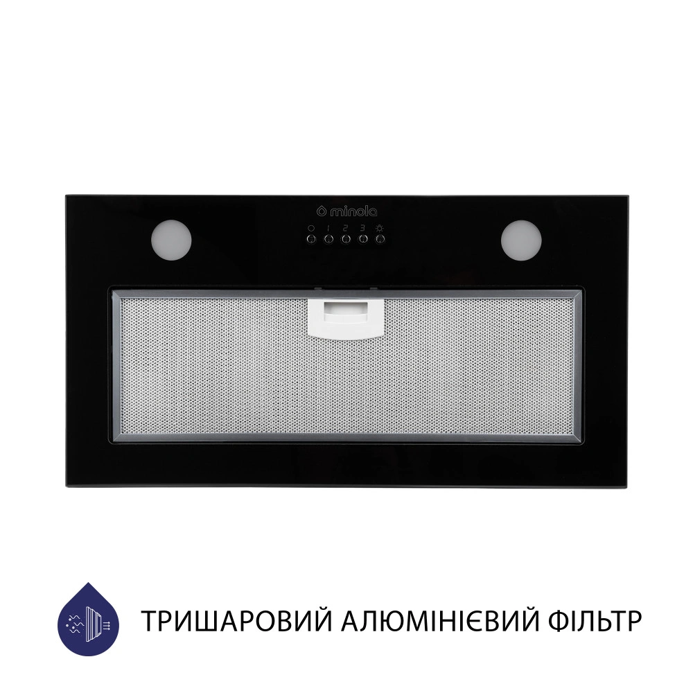 Полновстраиваемая вытяжка  Minola HBI 5262 BL GLASS 700 LED original7 Полновстраиваемая вытяжка  Minola HBI 5262 BL GLASS 700 LED original7