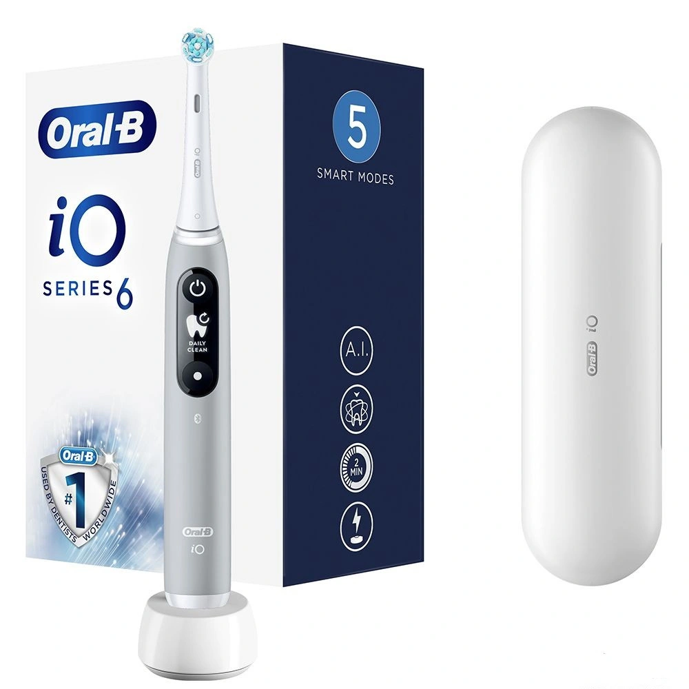 Зубная щетка BRAUN Oral-B iO Series 6 iOM6.1A6.1K Grey Opal original1 Зубная щетка BRAUN Oral-B iO Series 6 iOM6.1A6.1K Grey Opal original1