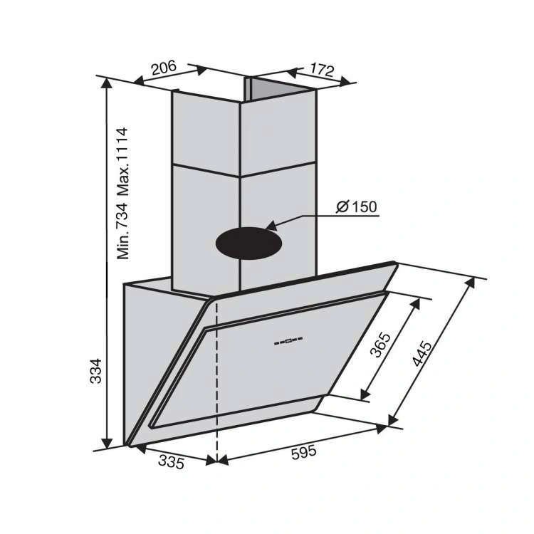 Вытяжка VENTOLUX TOSCANA 60 BK (1200) TRC SD original8 Вытяжка VENTOLUX TOSCANA 60 BK (1200) TRC SD original8