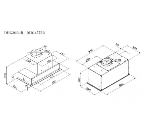 Витяжка вбудовувана De Dietrich DHG4573B original3 Витяжка вбудовувана De Dietrich DHG4573B original3