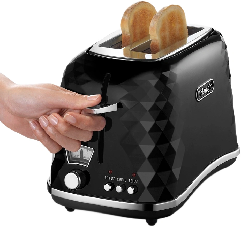 Тостер DeLonghi CTJ 2103 BK Brillante original4 Тостер DeLonghi CTJ 2103 BK Brillante original4