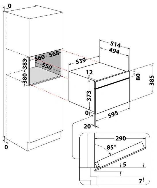Встраиваемая микроволновая печь Whirlpool AMW 731/WH original6 Встраиваемая микроволновая печь Whirlpool AMW 731/WH original6