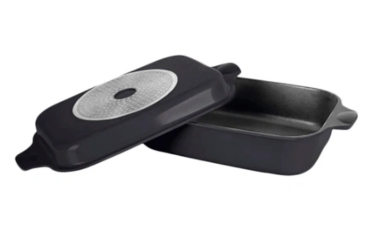 Гусятница RINGEL Zitrone Black Ростер 34x24x13.5 см (6+3 л) с крышкой (RG-2108-34 BL-R) Гусятница RINGEL Zitrone Black Ростер 34x24x13.5 см (6+3 л) с крышкой (RG-2108-34 BL-R)