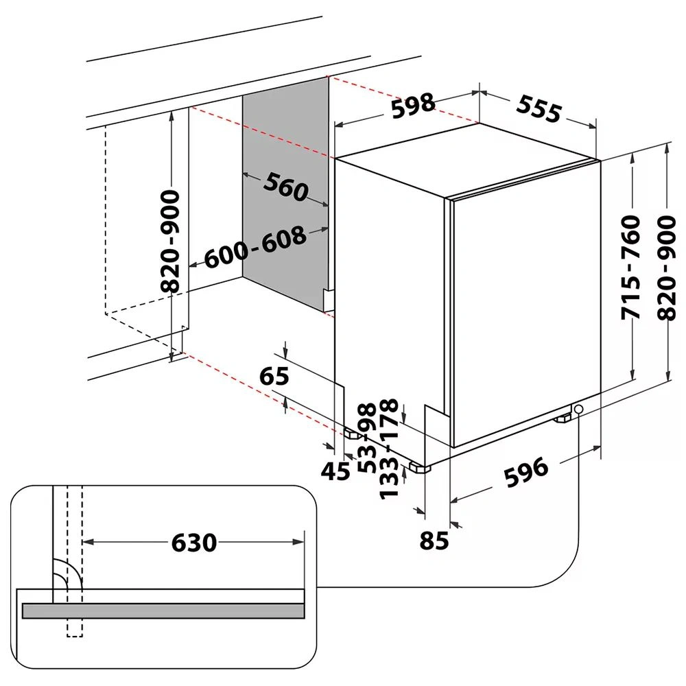 Встраиваемая посудомоечная машина Whirlpool W8IHF58TU original15 Встраиваемая посудомоечная машина Whirlpool W8IHF58TU original15