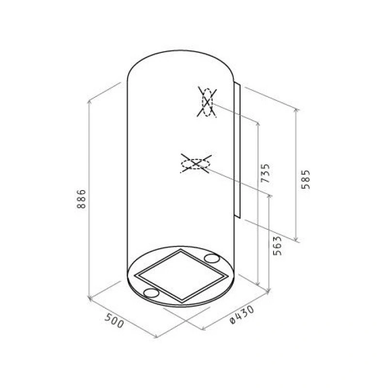 Вытяжка Elica TUBE PRO BL MAT/A/43 original2 Вытяжка Elica TUBE PRO BL MAT/A/43 original2
