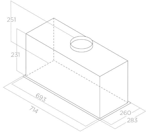 Вытяжка встраиваемая Elica FOLD BL MAT/A/72 (PRF0181961) original4 Вытяжка встраиваемая Elica FOLD BL MAT/A/72 (PRF0181961) original4