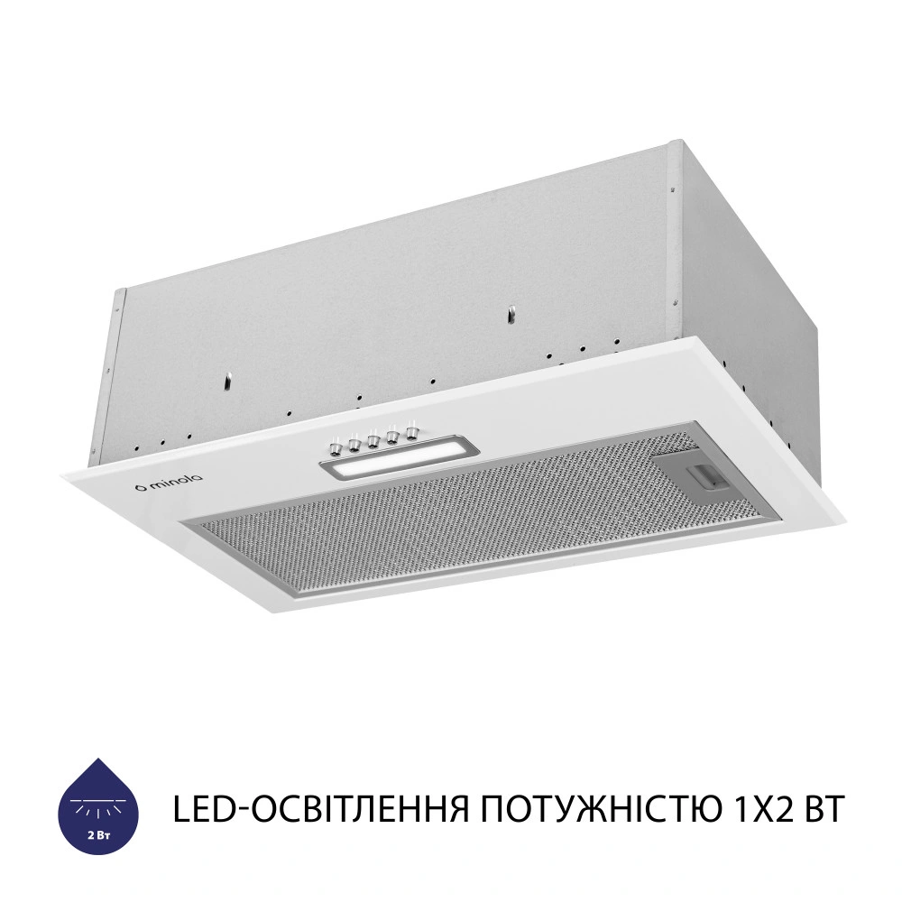 Вытяжка полновстроенная Minola HBI 5614 WH 1000 LED original3 Вытяжка полновстроенная Minola HBI 5614 WH 1000 LED original3