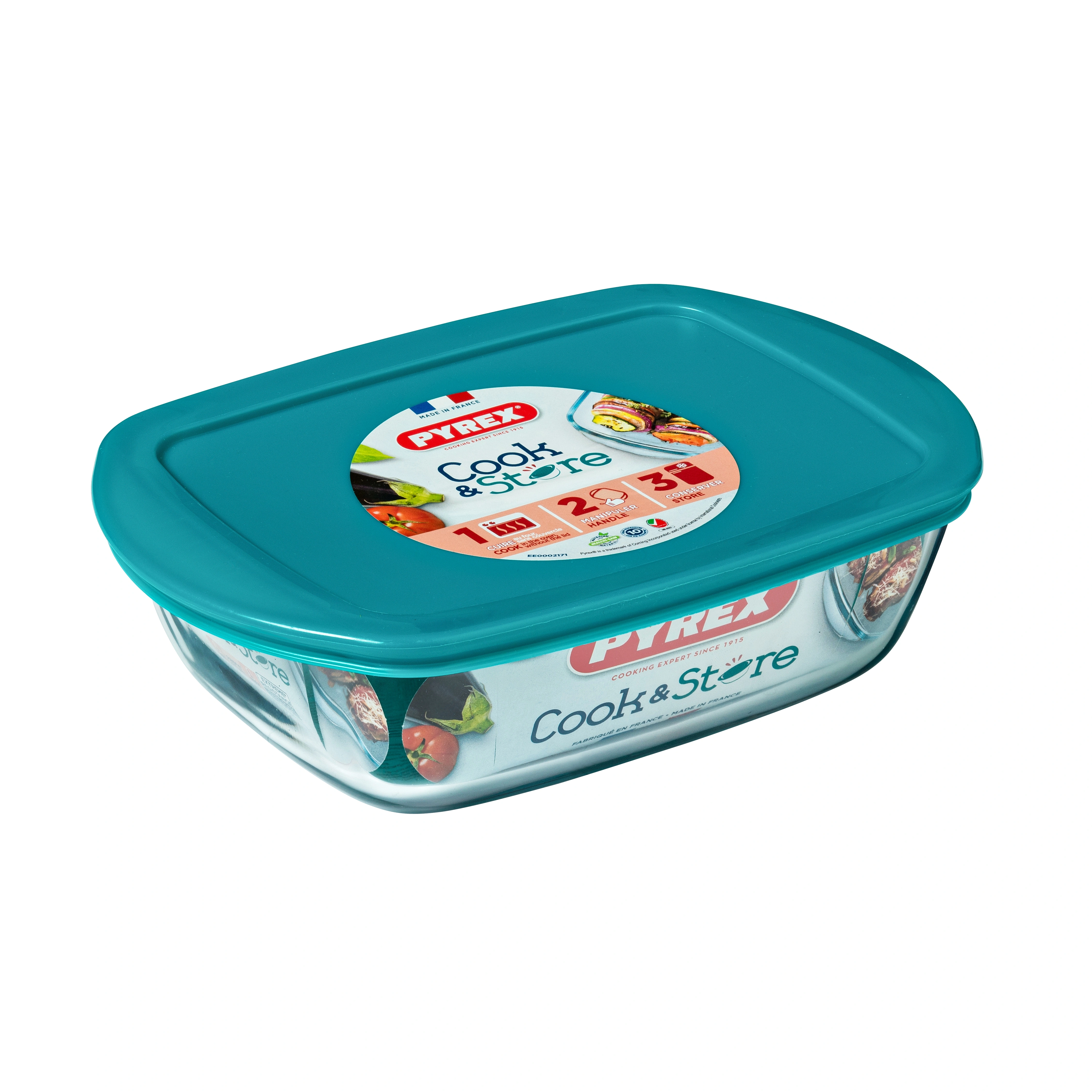 Форма PYREX Cook&Store з криш. прямокут 28х20х8см (2.5л) (216P000/7645) Форма PYREX Cook&Store з криш. прямокут 28х20х8см (2.5л) (216P000/7645)