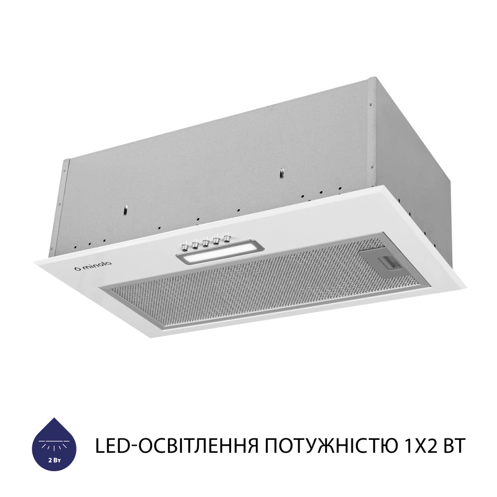 Вытяжка полновстроенная Minola HBI 5214 WH 700 LED original3 Вытяжка полновстроенная Minola HBI 5214 WH 700 LED original3
