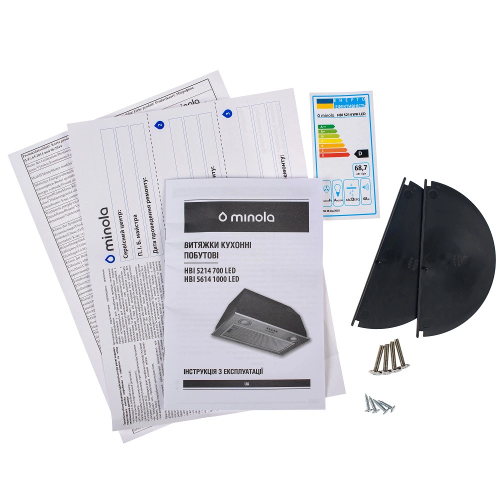 Вытяжка полновстроенная Minola HBI 5214 WH 700 LED original9 Вытяжка полновстроенная Minola HBI 5214 WH 700 LED original9