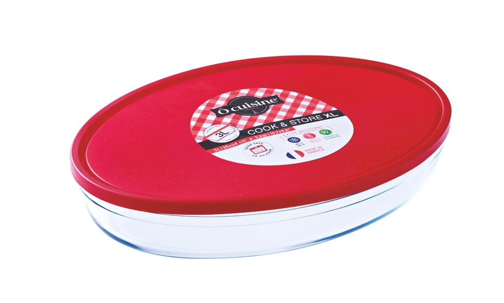 Форма O CUISINE форма з криш. скл. овал. 35х24х6см (3л) (346PC05/7645) Форма O CUISINE форма з криш. скл. овал. 35х24х6см (3л) (346PC05/7645)
