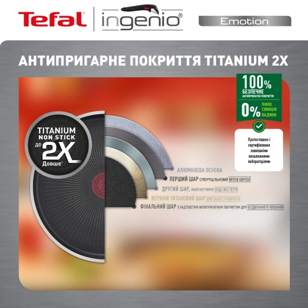 Набор посуды Tefal L897SA74 Ingenio Emotion, 10 предметов original14 Набор посуды Tefal L897SA74 Ingenio Emotion, 10 предметов original14