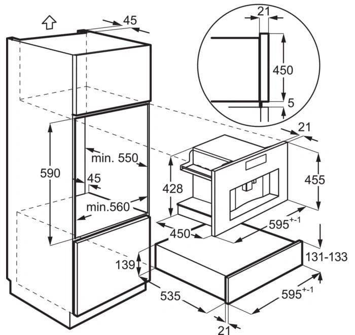 Встраиваемая кофемашина Electrolux KBC85Z original9 Встраиваемая кофемашина Electrolux KBC85Z original9