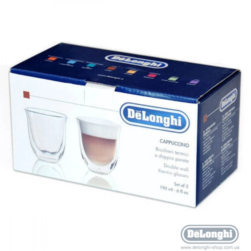 Набор стаканов DeLonghi CAPPUCCINO (2 х190 мл) original2 Набор стаканов DeLonghi CAPPUCCINO (2 х190 мл) original2